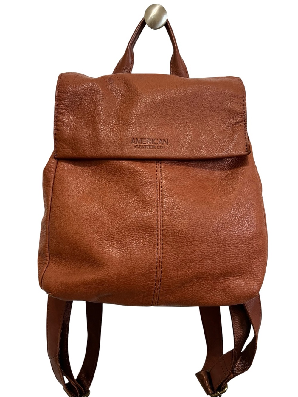 American Leather Co. Liberty Leather Backpack in Cognac